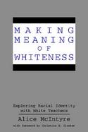 Making Meaning of Whiteness Exploring the Racial Identity of White Teachers cover