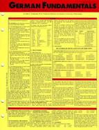 German Fundamentals Basic Grammar & Vocabulary-Essential Verbs-Common Idioms/Expanded Folding Card cover
