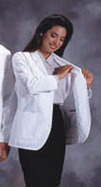 Womens  6 Pocket Consultation Jacket-White-Size 40 cover