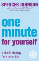 One Minute For Yourself (One Minute Manager) cover