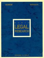 Basic Legal Research cover