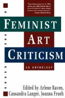 Feminist Art Criticism: An Anthology cover