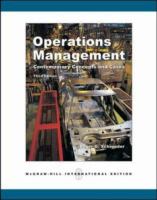 Operations Management: Contemporary Concepts and Cases cover