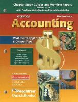 Glencoe Accounting: First Year Course, Chapter Study Guides and Working Papers Chapters 1-29 cover