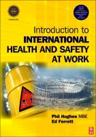 Introduction to International Health and Safety at Work : The Handbook for the NEBOSH International General Certificate cover