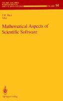 Mathematical Aspects of Scientific Software cover