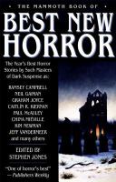 The Mammoth Book of Best New Horror 2003 cover