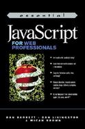 Essential JavaScript for Web Professionals cover