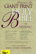 Thumbkjv Holy Bible Giant Print Reference, Personal Size Platinum Edition cover