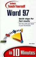 Teach Yourself Word 97 in 10 Minutes cover