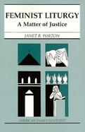 Feminist Liturgy A Matter of Justice cover