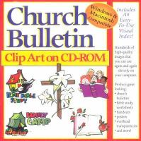 Church Bulletin Clip Art cover