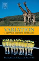 Variation- A Central Concept in Biology cover