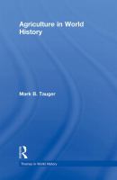 Agriculture in World History  (volume1) cover