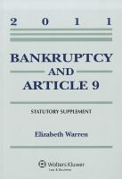Bankruptcy and Article 9-2011 Statut. Supplement cover