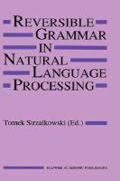 Reversible Grammar in Natural Language Processing cover