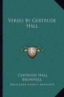 Verses by Gertrude Hall cover