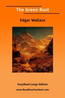 The Green Rust Easyread Large Edition cover