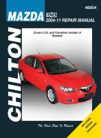Mazda3 : 2004 Thru 2011 cover