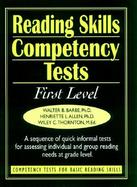 Reading Skills Competency Tests: First Level cover