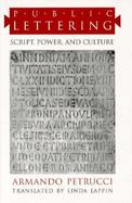 Public Lettering Script, Power and Culture cover