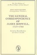 The General Correspondence of James Boswell, 1757-1763 cover