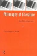 Philosophy of Literature An Introduction cover