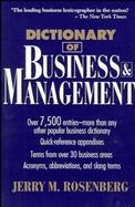 Dictionary of Business and Management cover
