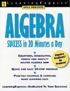 Algebra Success in 20 Minutes a Day cover