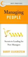 Best Practices Managing People Secrets to Leading for New Managers cover