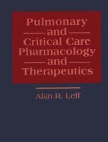 Pulmonary and Critical Care Pharmacology and Therapeutics cover