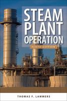 Steam Plant Operation 9th Edition cover