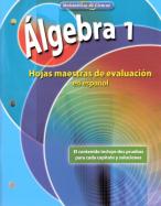 Álgebra 1 (Algebra 1) - Hojas maestras de evaluación en español (Main sheets of evaluation in Spanish) [Spanish Assessment Masters] cover