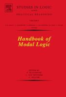 Handbook of Modal Logic cover