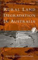 Rural Land Degradation in Australia cover