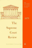 The Supreme Court Review 1975 cover