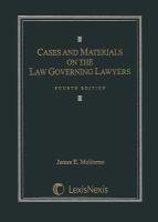 Cases and Materials on the Law Governing Lawyers cover