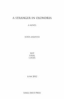 A Stranger in Olondria : A Novel cover