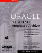 Oracle SQL & PL/SQL Annotated Archives with CDROM cover