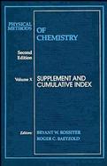 Physical Methods of Chemistry Supplement and Cumulative Index (volume10) cover