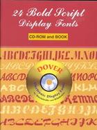 24 Bold Script Display Fonts cover