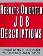 Results-Oriented Job Descriptions cover