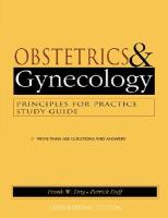 Study Guide for Obstetrics and Gynecology cover