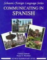 Communicating in Spanish cover