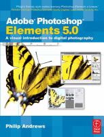 Adobe Photoshop Elements 5.0- A visual introduction to digital photography cover