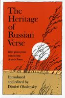 The Heritage of Russian Verse cover