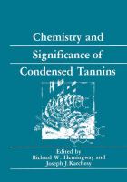 Chemistry and Significance of Condensed Tannins cover