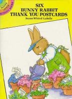 Six Bunny Rabbit Thank You Postcards cover