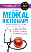 Bantam Medical Dictionary cover