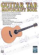 Guitar Tab Manuscript Book cover